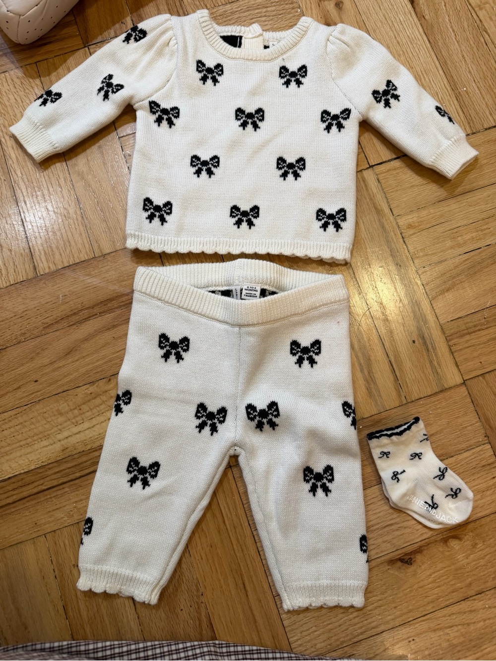 Janie and Jack 100% cotton 0-3 month 3 piece set PERFECT CONDITION